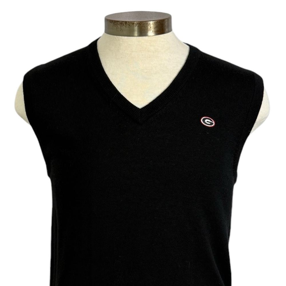 Brooks Brothers UGA Men’s Small V-Neck Merino SweaterVest Georgia Bulldogs - Picture 2 of 6